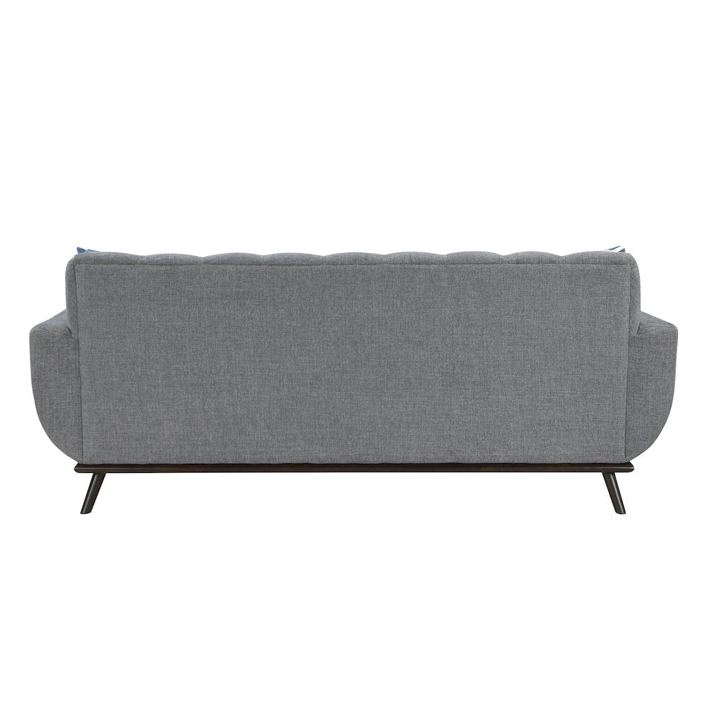 Everton Chenille Reversible Sofa Chaise in Gray