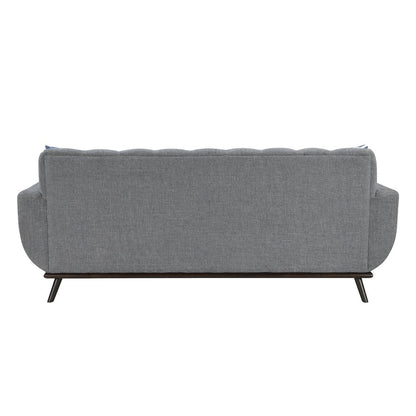 Everton Chenille Reversible Sofa Chaise in Gray