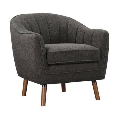 Cutler Textured Accent Chair in Charcoal