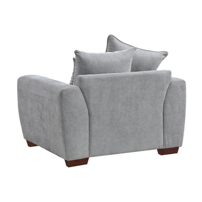 Hume Chenille Chair in Gray