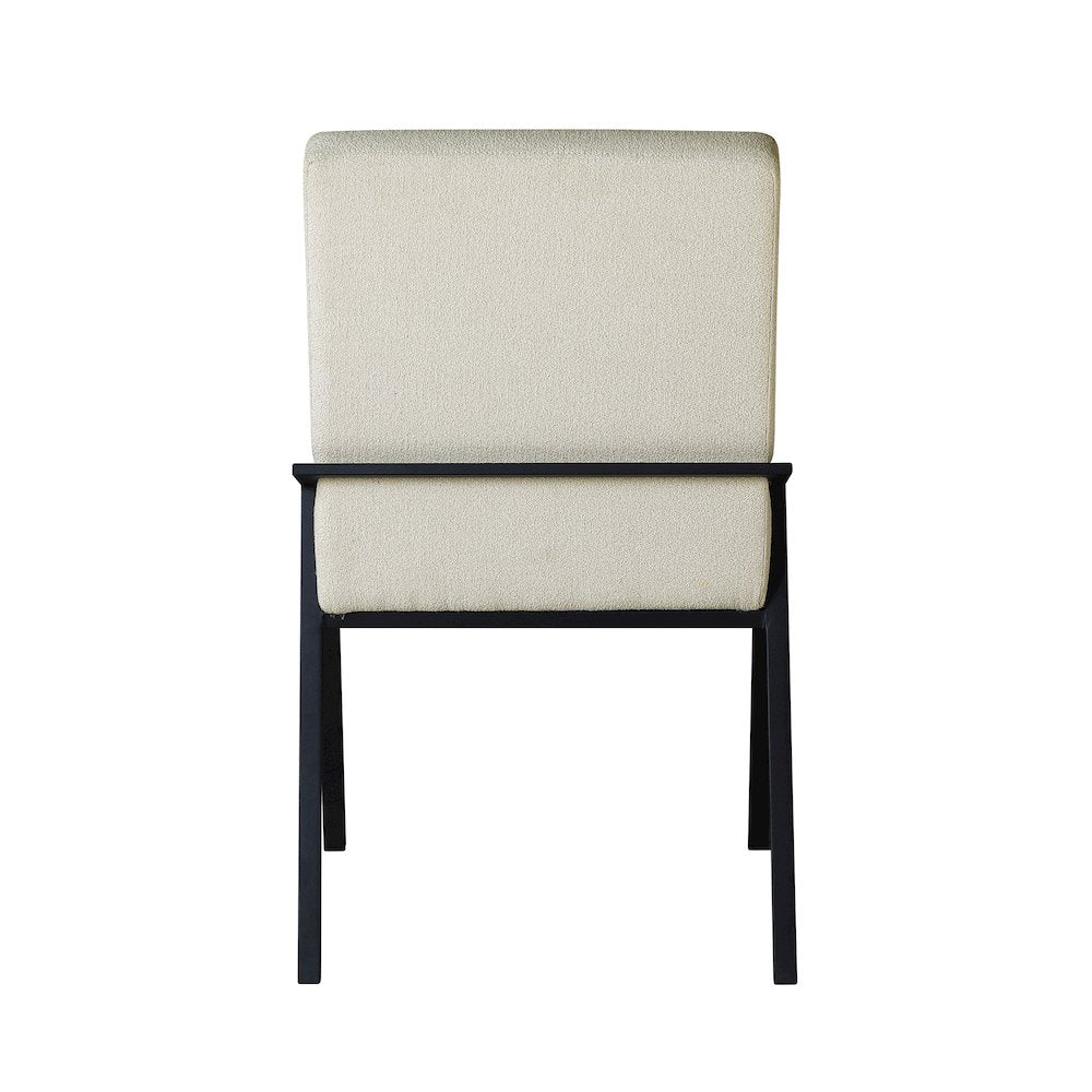 Rochelle Textured Dining Side Chair, Set of 2 in Cream