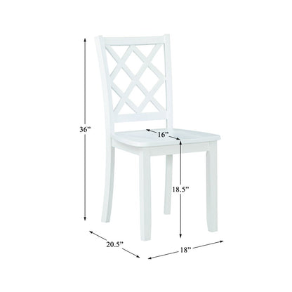 Astoria Wood Veneer Dining Room Set (set of 5) in White