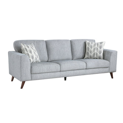 Broadway Chenille Sofa in Blue-Gray