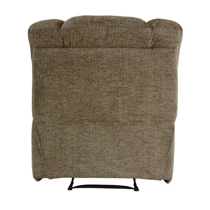 Kaylene Chenille Reclining Chair in Brown