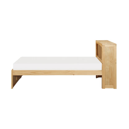 Bartly Pine Twin Bookcase Bed in Natural Pine