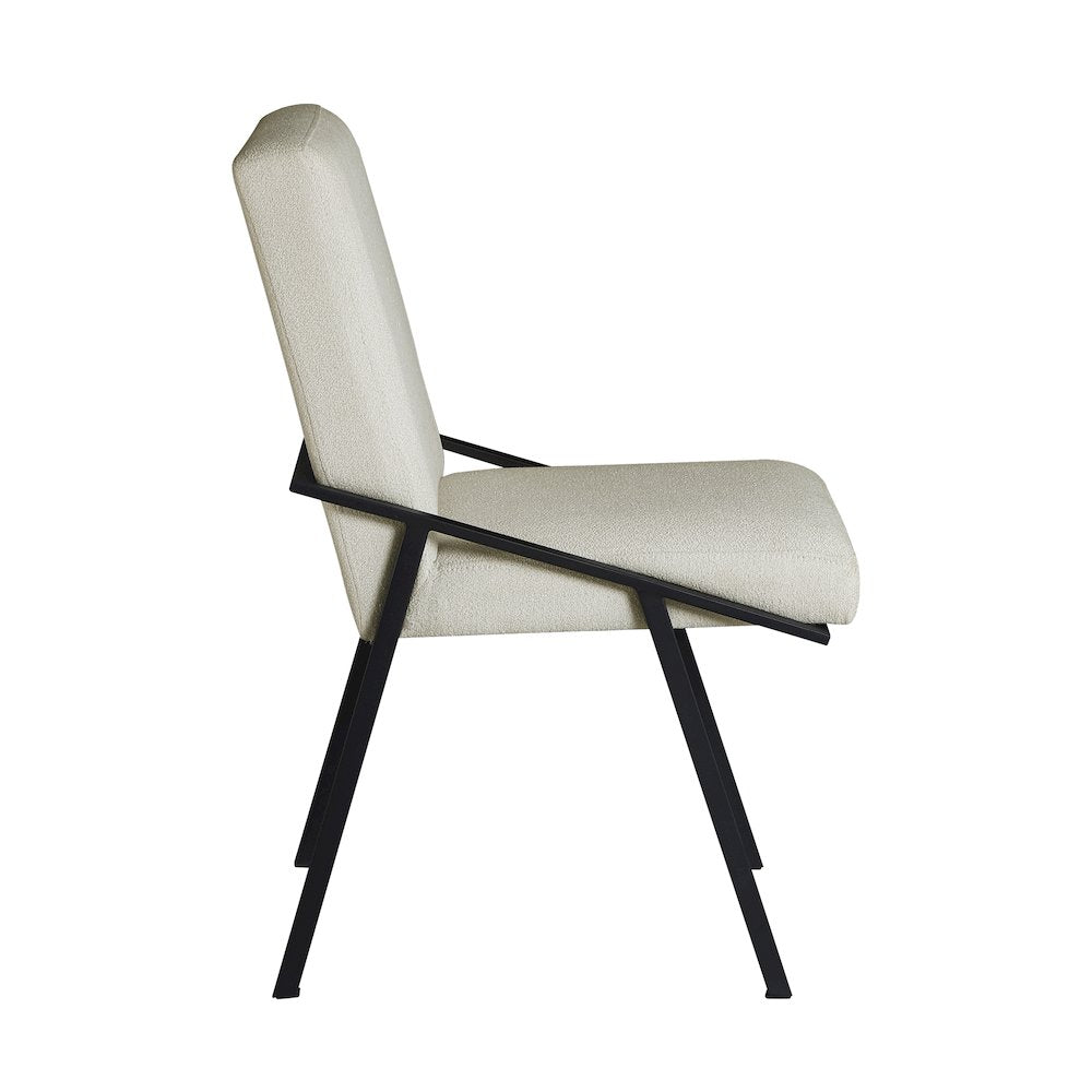 Rochelle Textured Dining Side Chair, Set of 2 in Cream