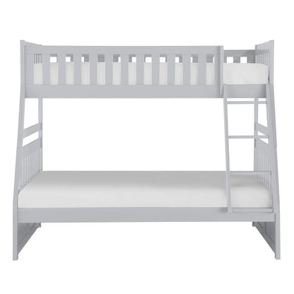 Orion Pine Twin Over Full Bunk Bed in Gray