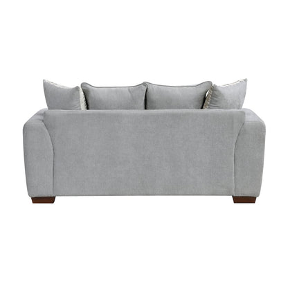 Hume Chenille Love Seat in Gray