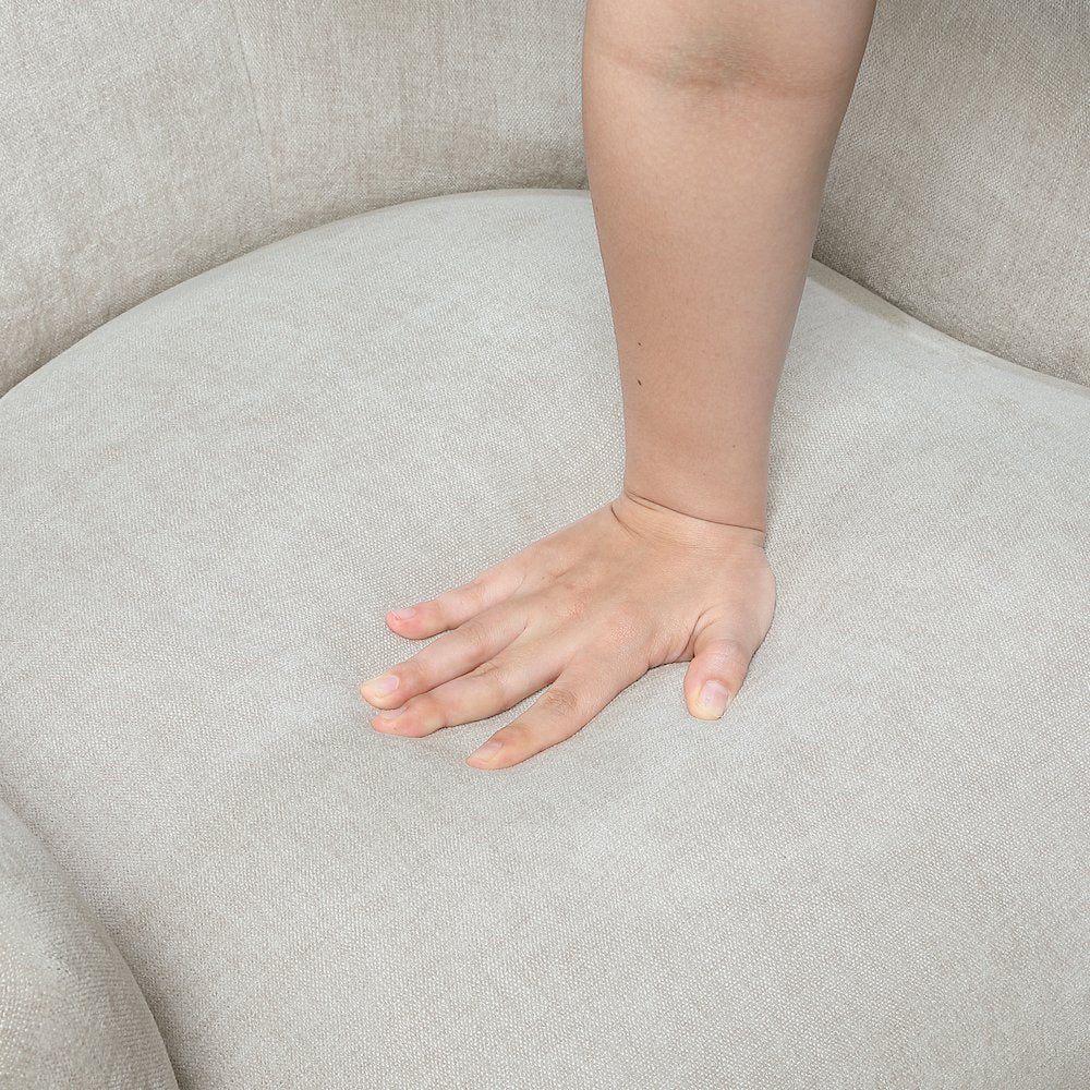 Rebecca Textured Accent Chair in Oyster