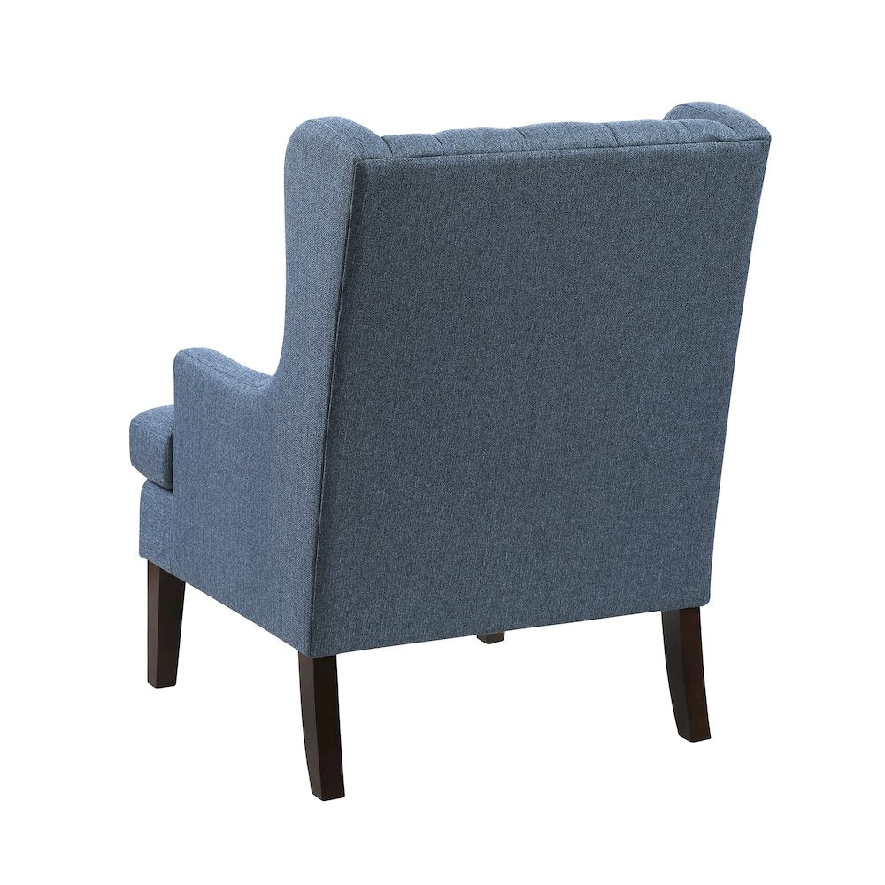 Quent Textured Accent Chair in Blue
