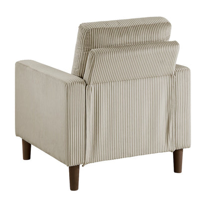Crandall Corduroy Chair in Taupe