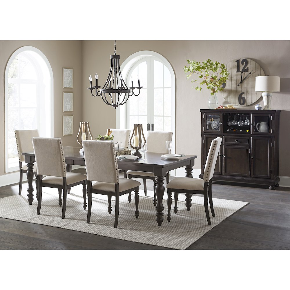 Begonia Wood Dining Room Side Chair, set of 2 in Beige