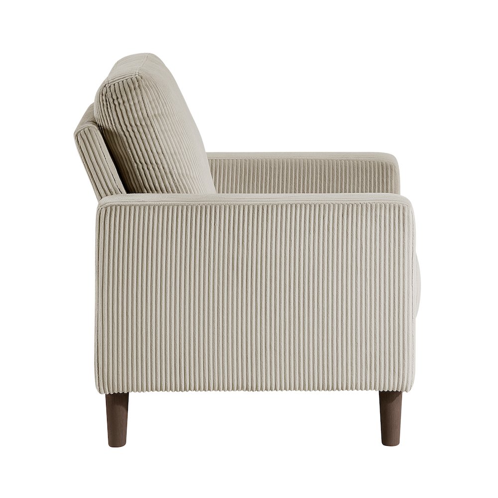 Crandall Corduroy Chair in Taupe