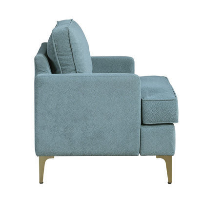 Colette Chenille Accent Chair in Peacock