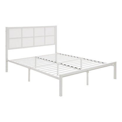 Sanibel Metal Eastern King Metal Platform Bed in White