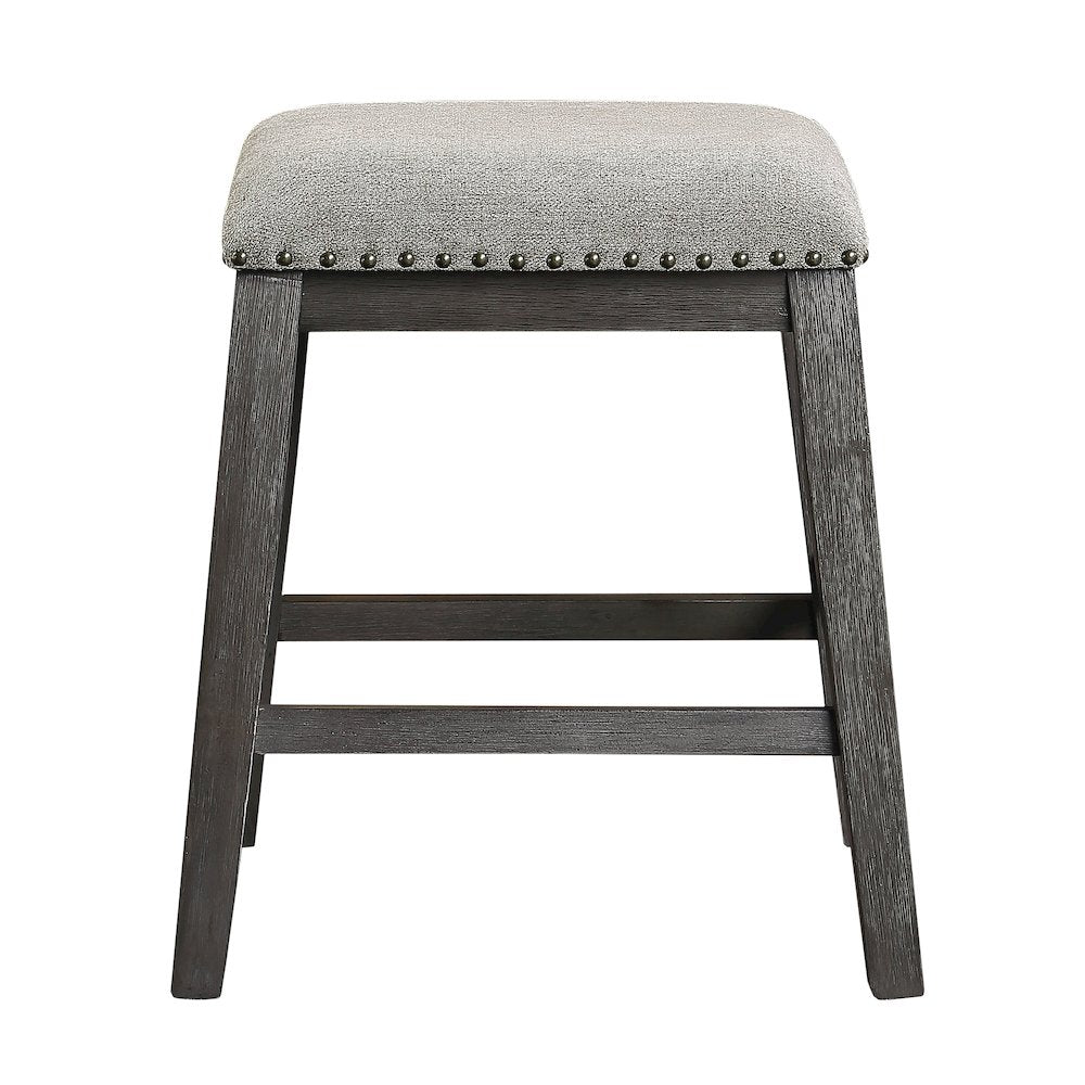 Timbre Chenille Counter Height Stool, set of 2 in Gray