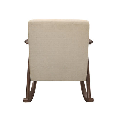 Waithe Textured Rocking Chair in Light Brown
