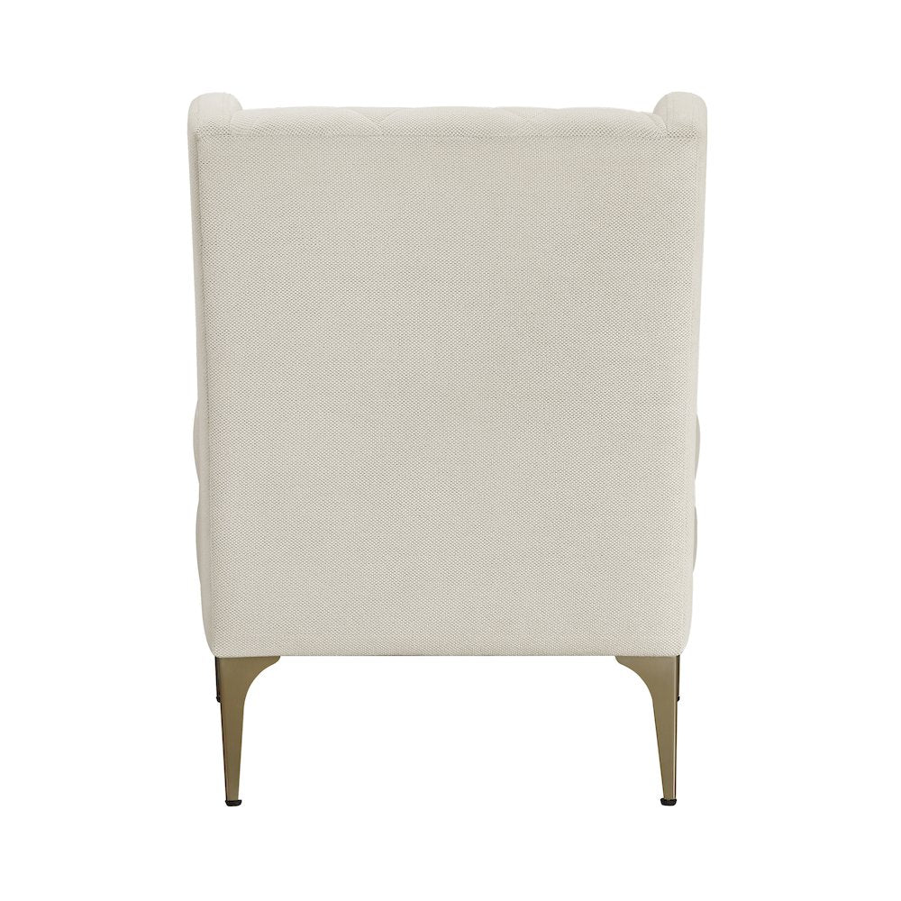 Savoy Chenille Accent Chair in Taupe