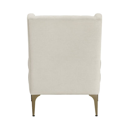 Savoy Chenille Accent Chair in Taupe