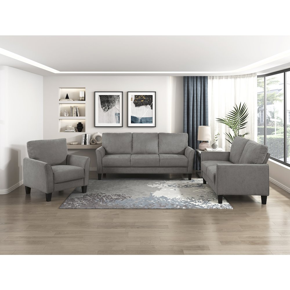 Aliana Textured Sofa in Chocolate