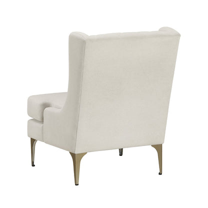 Savoy Chenille Accent Chair in Taupe