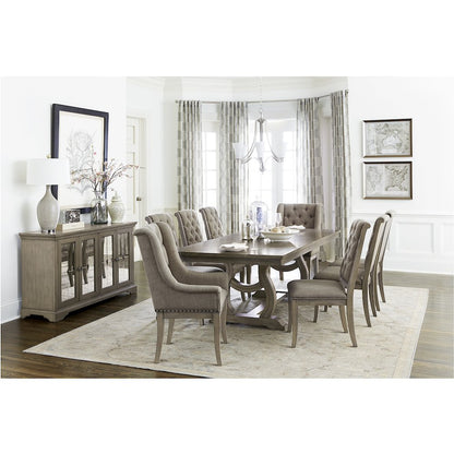Vermillion Wood Dining Room Side Chair, set of 2 in Cream