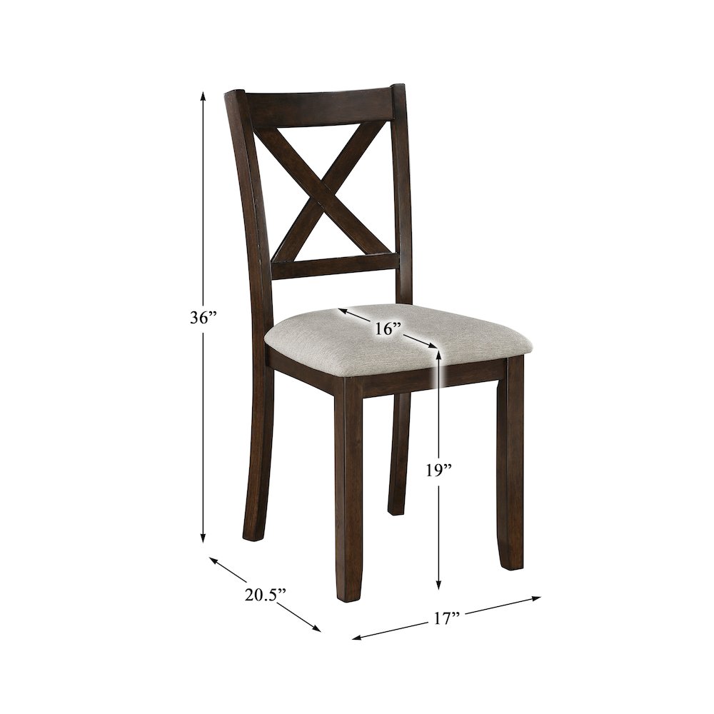Challis Textured Dining Room Set (set of 7) in Beige