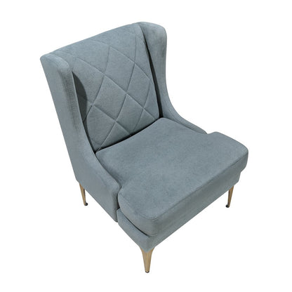 Savoy Chenille Accent Chair in Blue
