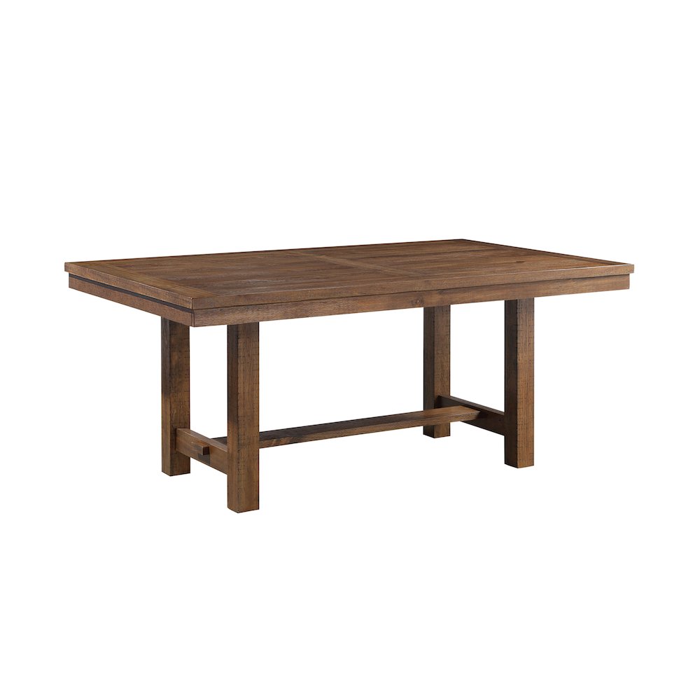 Bonner Wood Veneer Dining Room Table in Brown