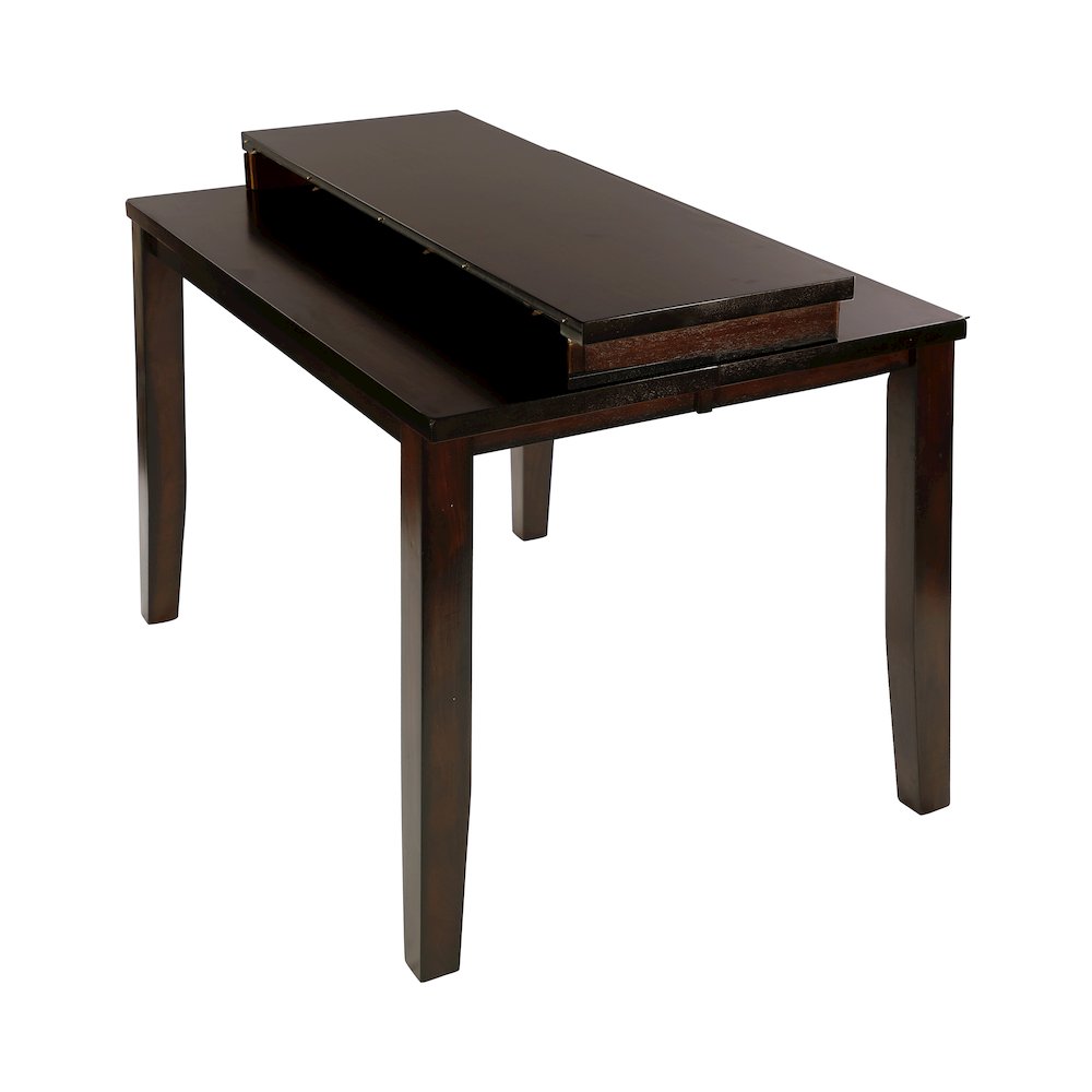 Mantello Wood Veneer Counter Height Dining Room Table in Cherry