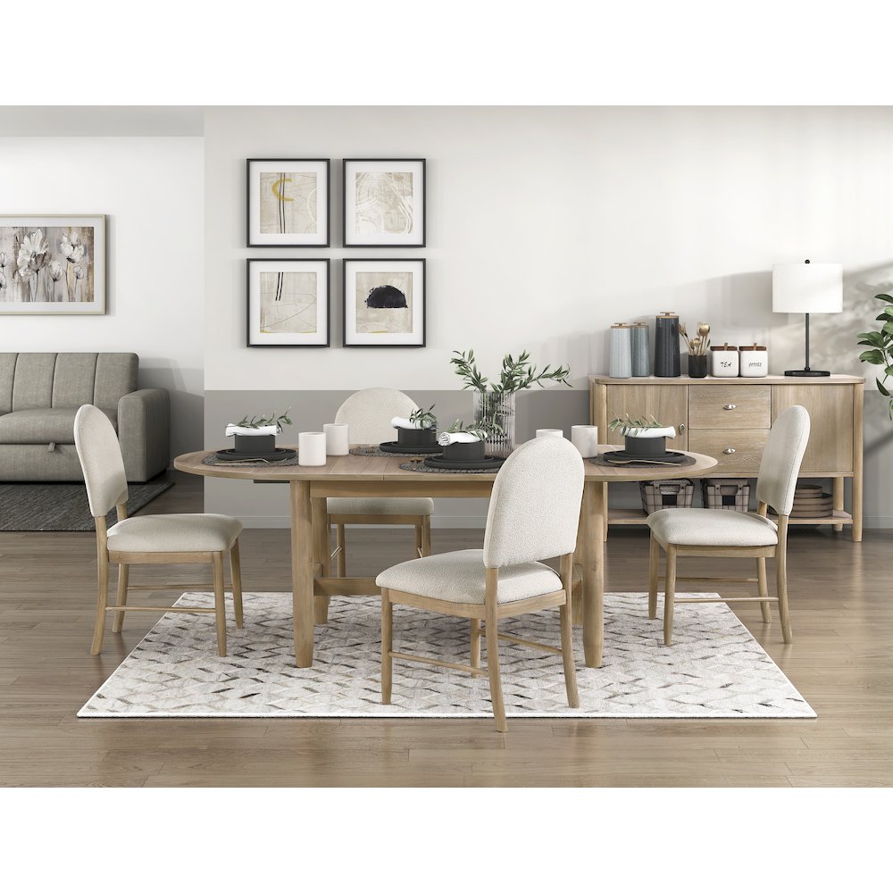 Myrna Asian Hardwood Dining Room Server in Natural