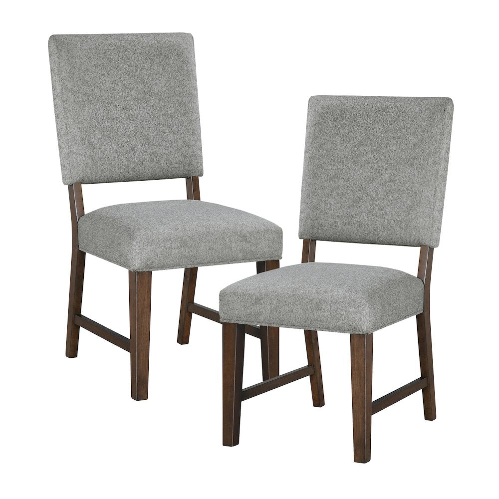 Franco Textured Dining Room Side Chair, set of 2 in Gray