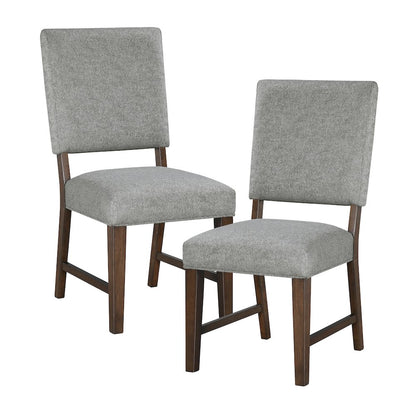 Franco Textured Dining Room Side Chair, set of 2 in Gray