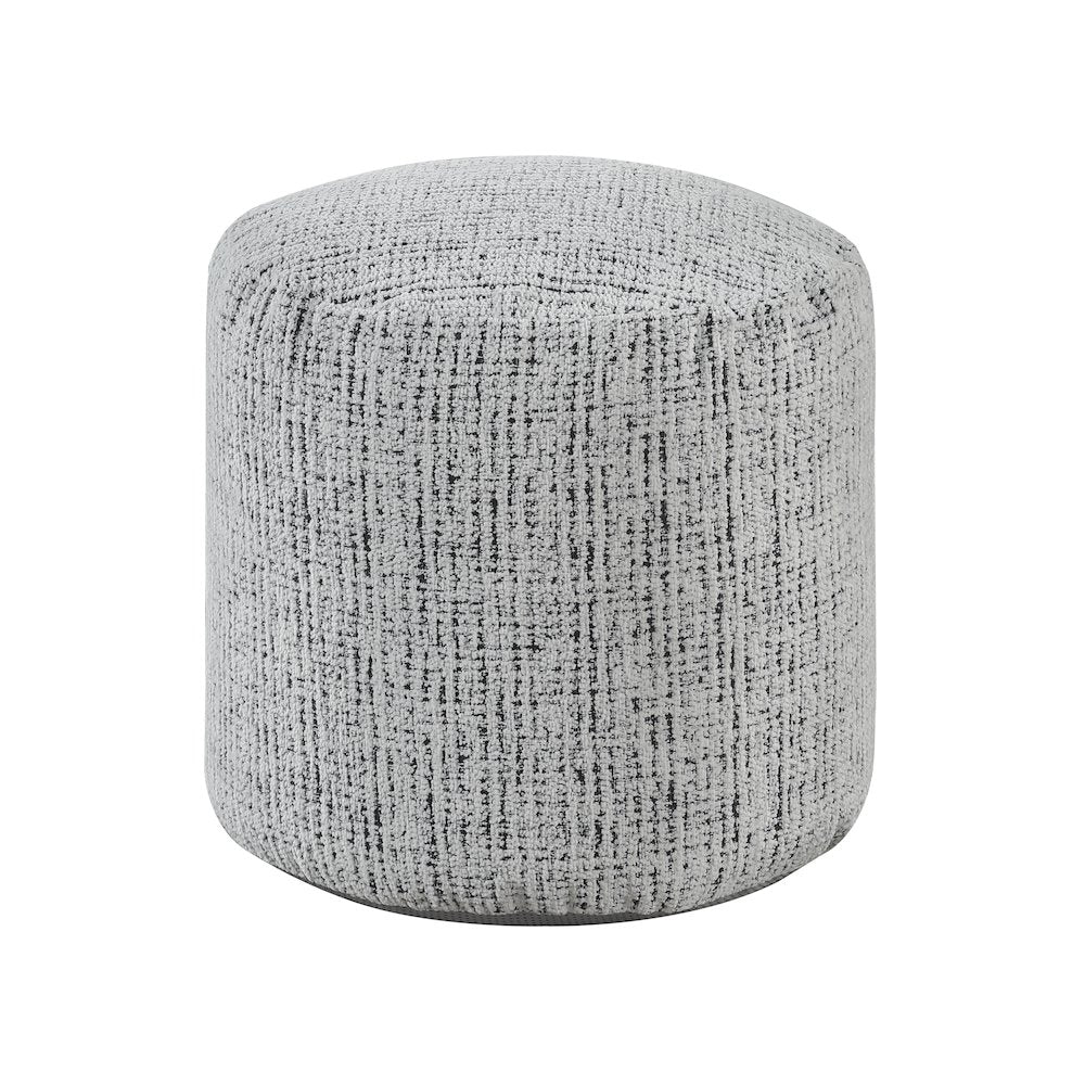 Aiken Chenille Pouf In Multi Color
