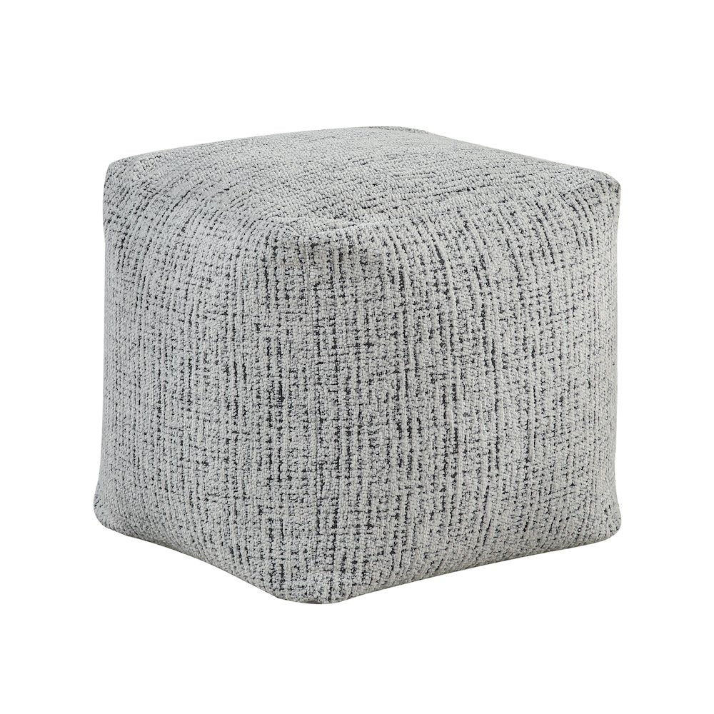 Easley  Chenille Pouf In Multi Color