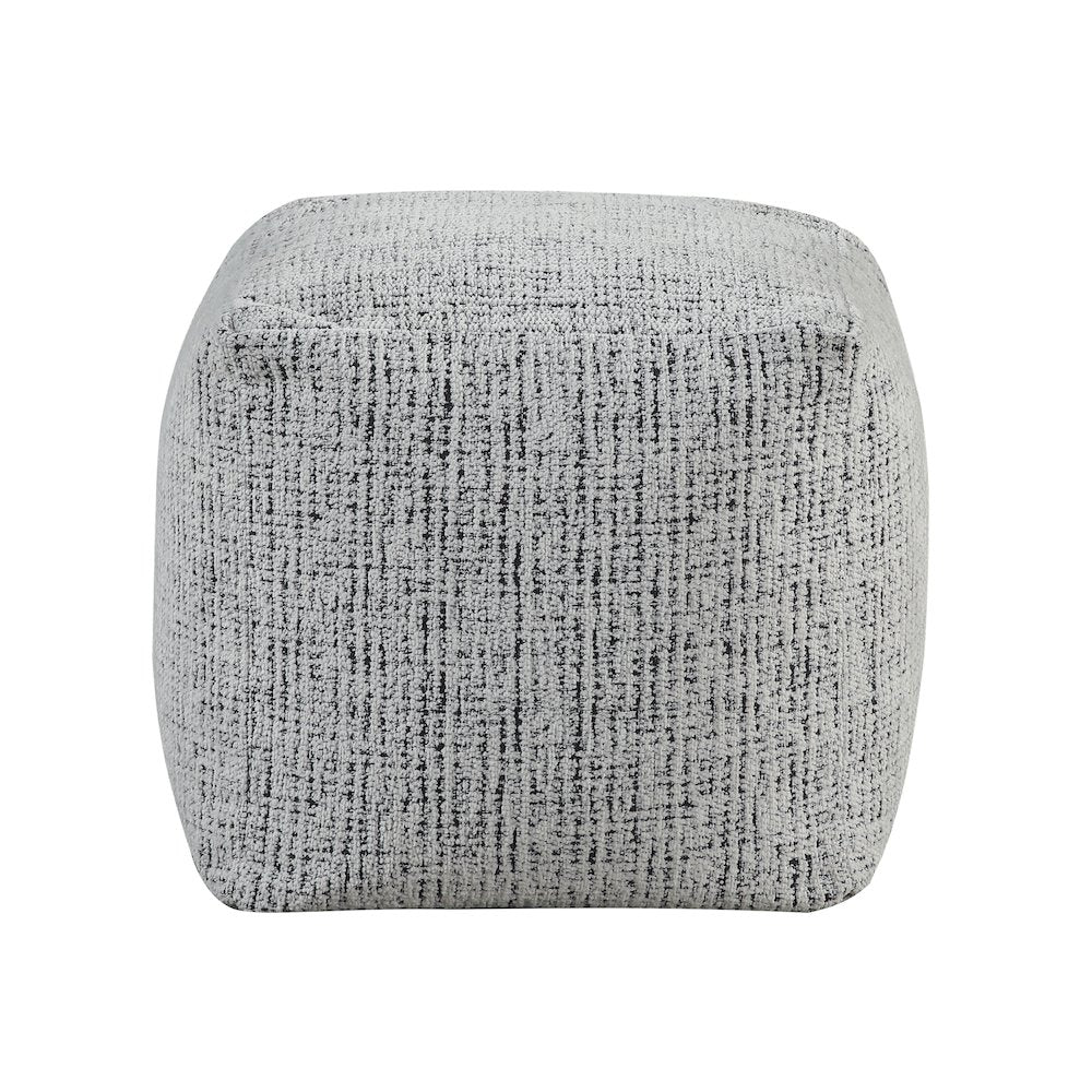Easley  Chenille Pouf In Multi Color