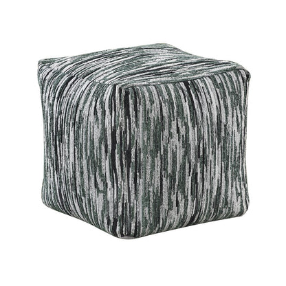 Lundy  Jacquard Pouf In Multi Color
