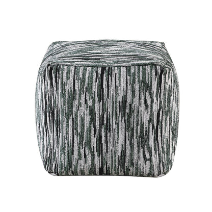 Lundy  Jacquard Pouf In Multi Color