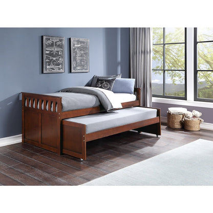 Rowe Pine Twin/Twin Bed in Dark Cherry