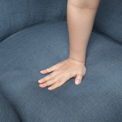 Rebecca Textured Accent Chair in Blue