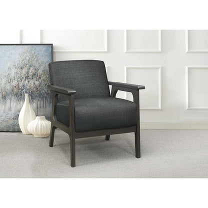 Ocala Textured Accent Chair in Dark Gray
