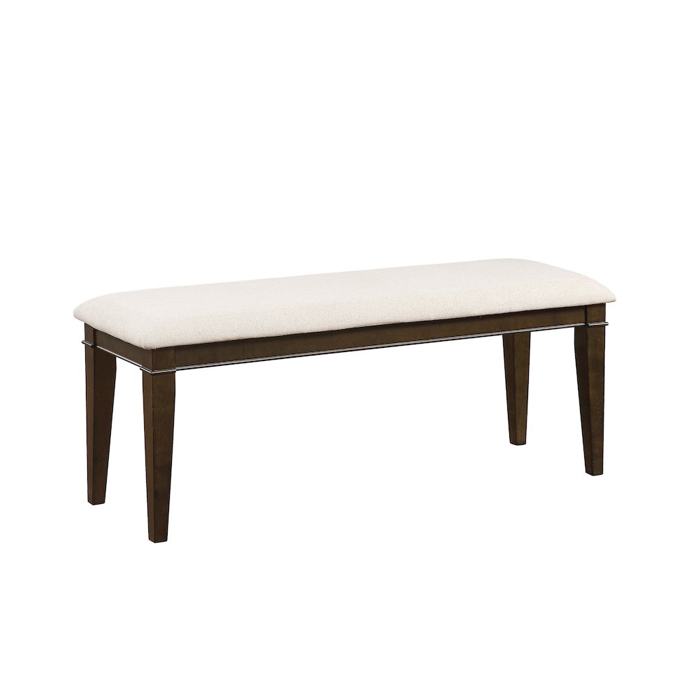 Makah Wood Dining Room Bench in Beige