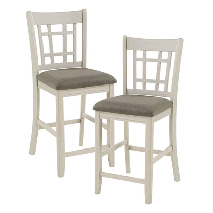Junipero Textured Counter Height Dining Chair, set of 2 in Brown