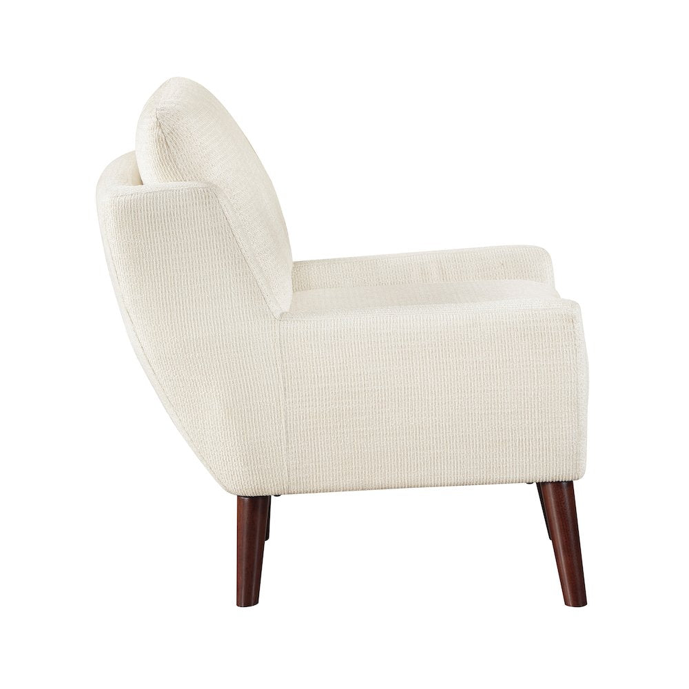 Ellie Chenille Accent Chair in Beige