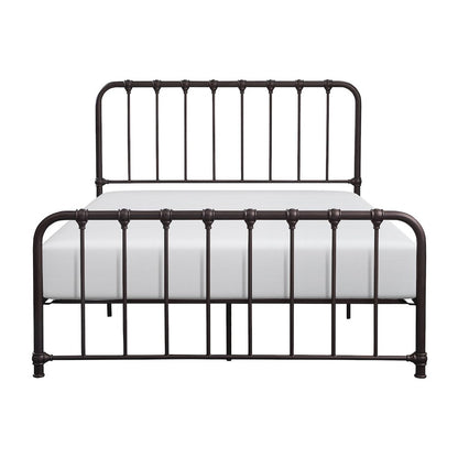 Bethany Metal Full Metal Platform Bed in Dark Bronze