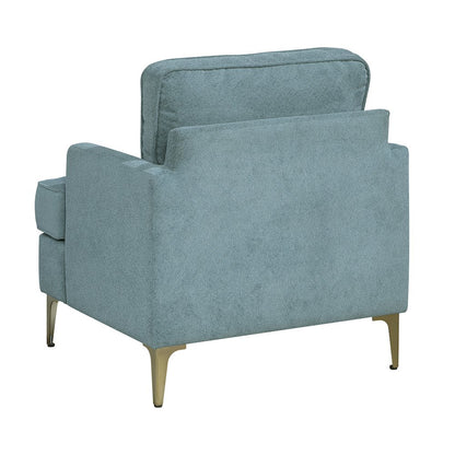 Colette Chenille Accent Chair in Peacock