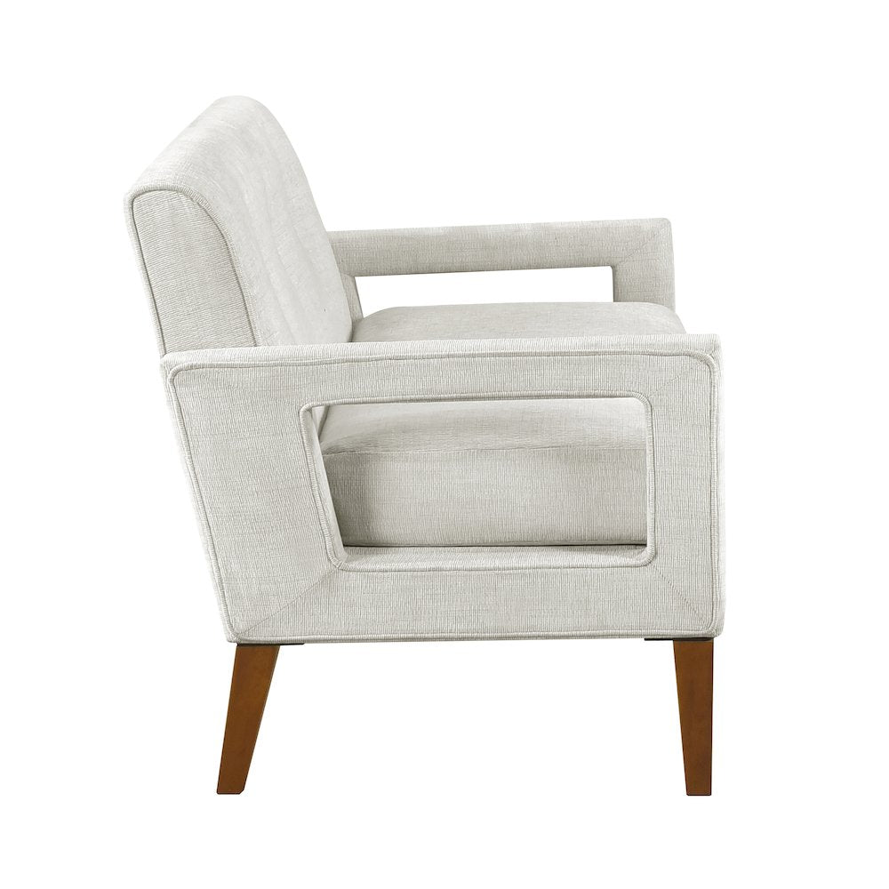Belfort Chenille Love Seat in Beige