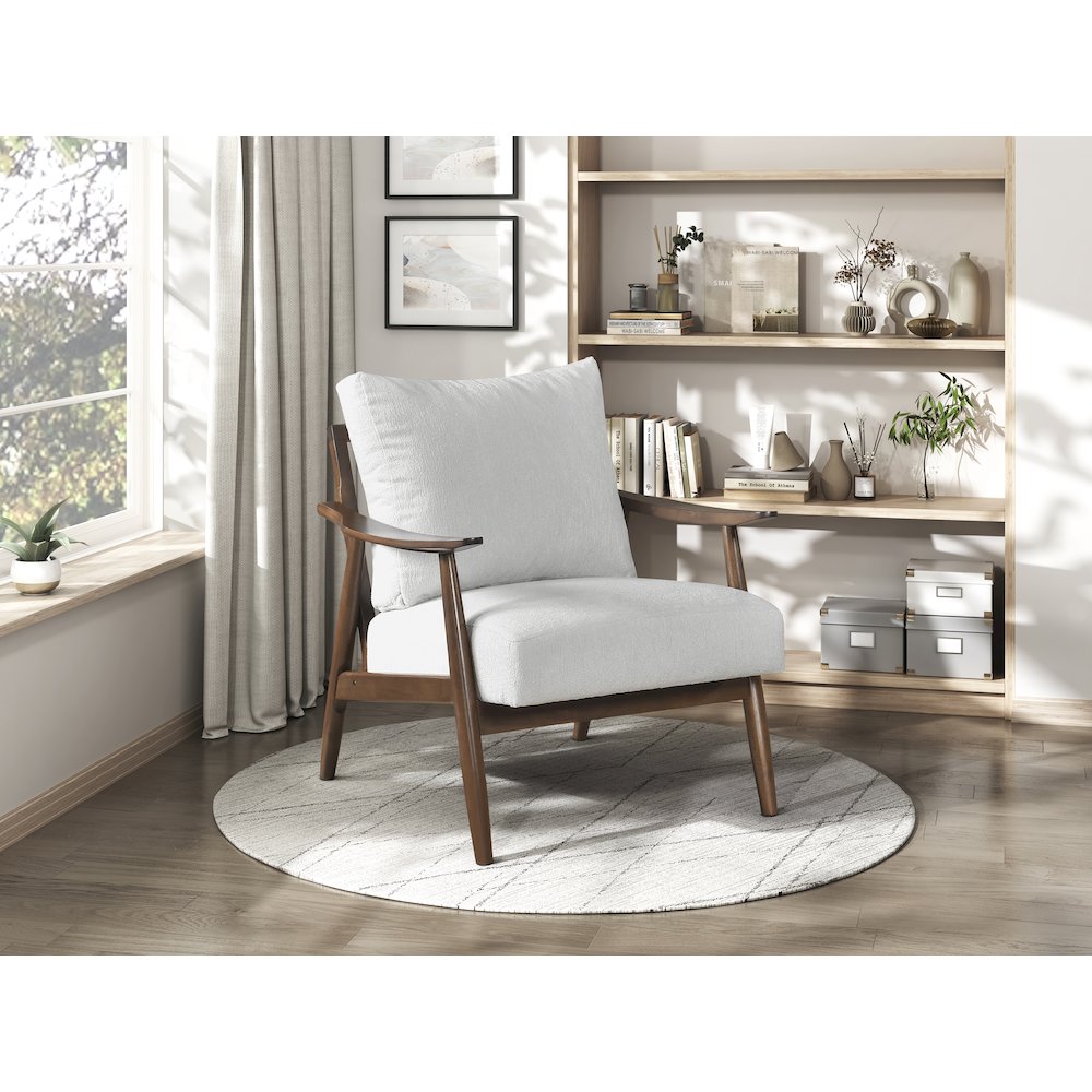 Barton Textured Accent Chair in Off-White
