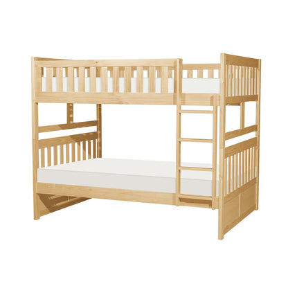 Bartly Pine Full over Full Bunk Bed in Natural Pine