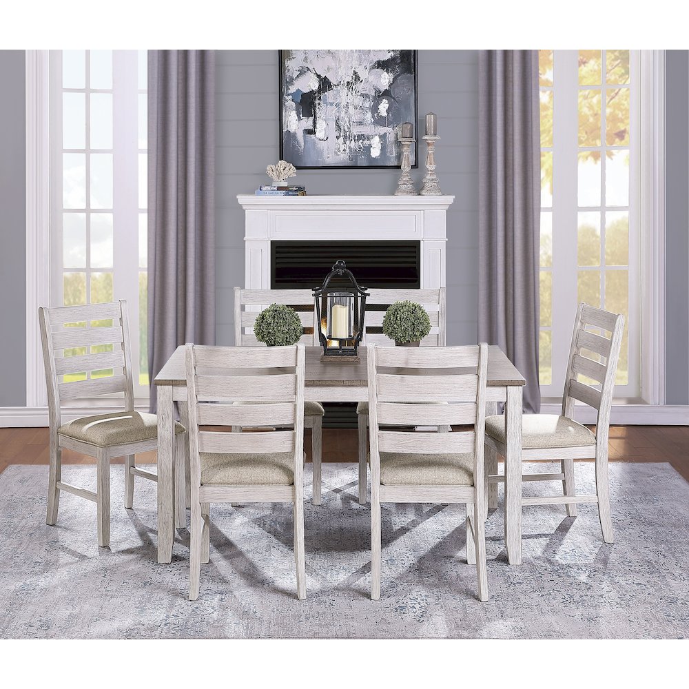 Ithaca Wood Dining Room Side Chair, set of 2 in Brown